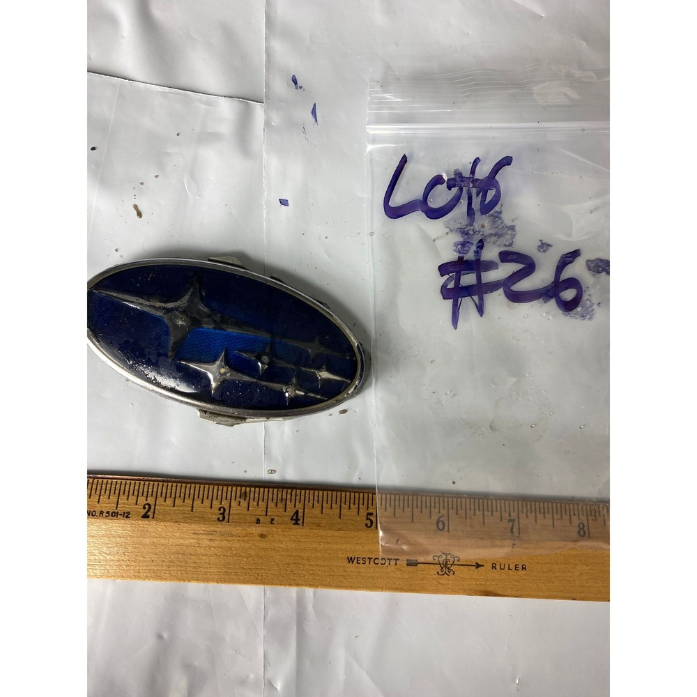 Subaru Oval Emblem Badge‎ – Blue Background, Chrome Stars - Picture 4 of 4